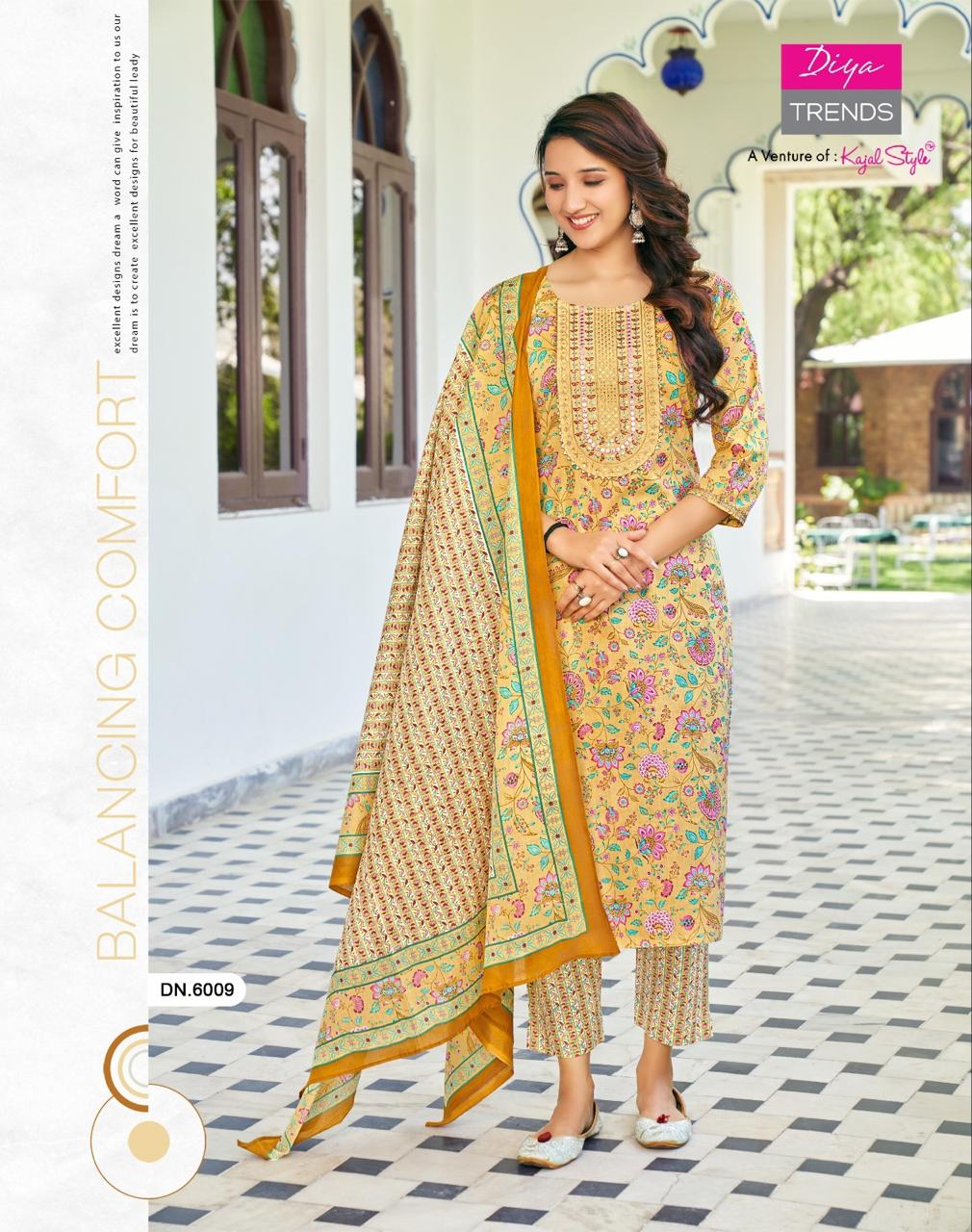 Odhani Vol 6 By Diya Trends Readymade Cotton Salwar Suits
